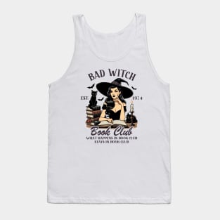 Reading Book Lover Bookish Witch Lover Bad Witch Book Club Tank Top